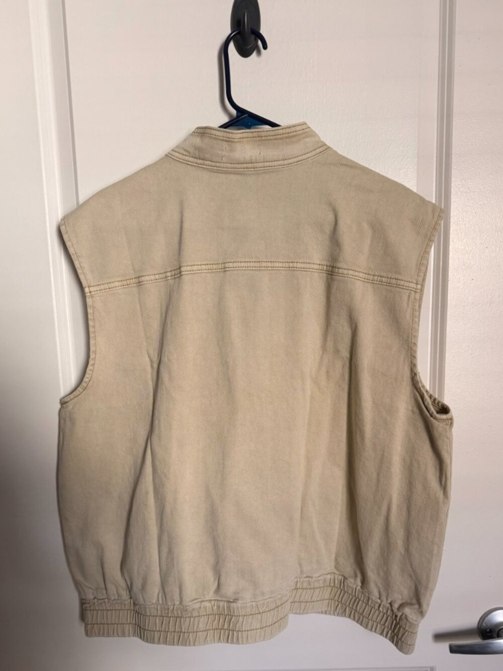 Khaki Denim Vest - Kennon Vest - Picture 2 of 4